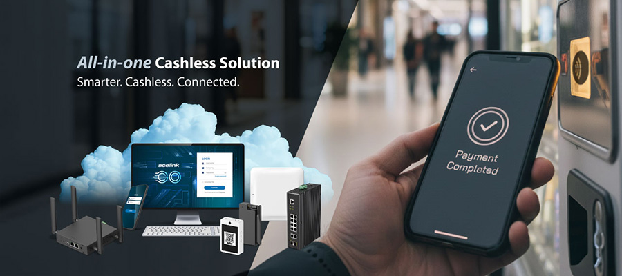Acelink All-in-one Cashless Solution for QR Code / NFC mobeile payments