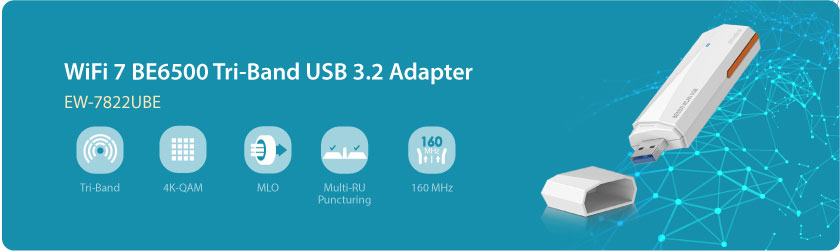 WiFi 7 USB Dongle - EW-7822UBE